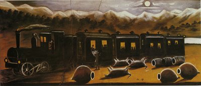 Train in Kakhetia by Niko Pirosmani
